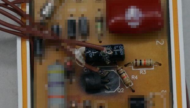 測試完畢明顯出現了焦黑現象。