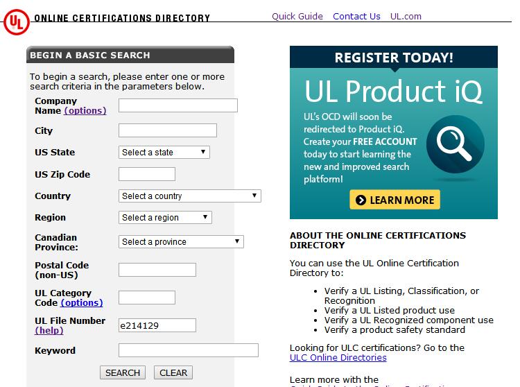 UL證書查詢教程 UL證書查詢教程